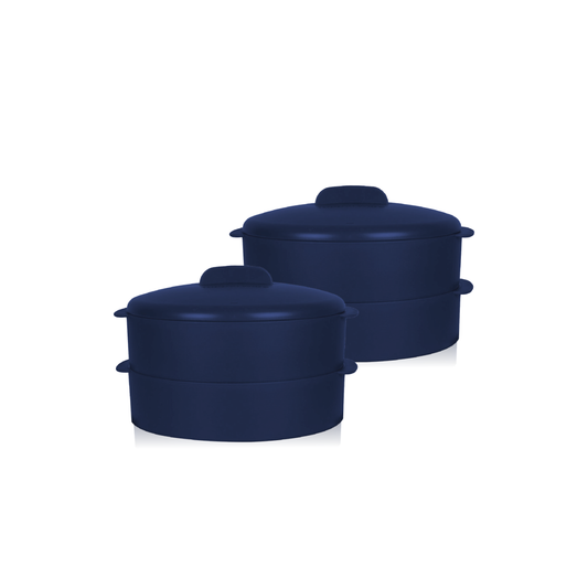 Set of two TuppAfrica Steam It products, compact and functional steam cleaning devices for effective household cleaning.