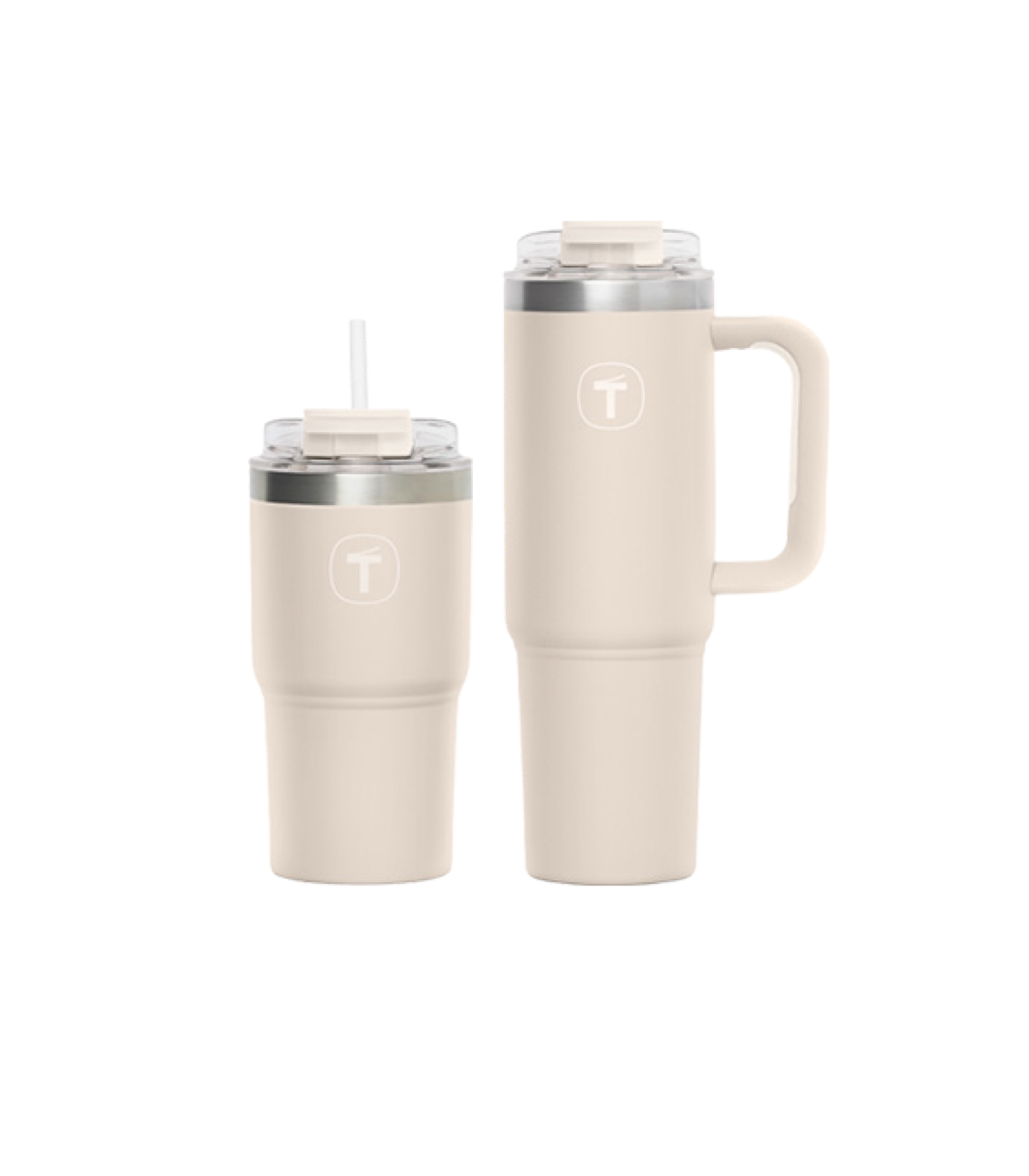 TuppAfrica Big T water bottles in 1.1L and 660ml sizes, featuring clear plastic with screw-top lids for portable hydration