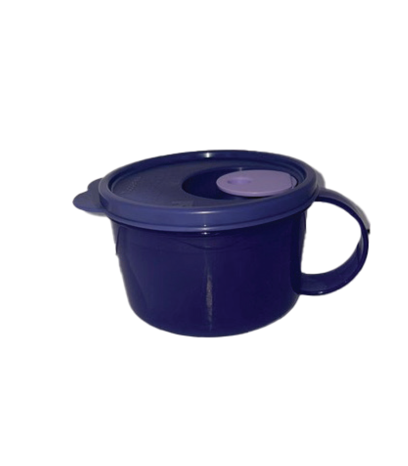 TuppAfrica Crystalwave soup mug with clear glass design and ergonomic handle, ideal for hot beverages.