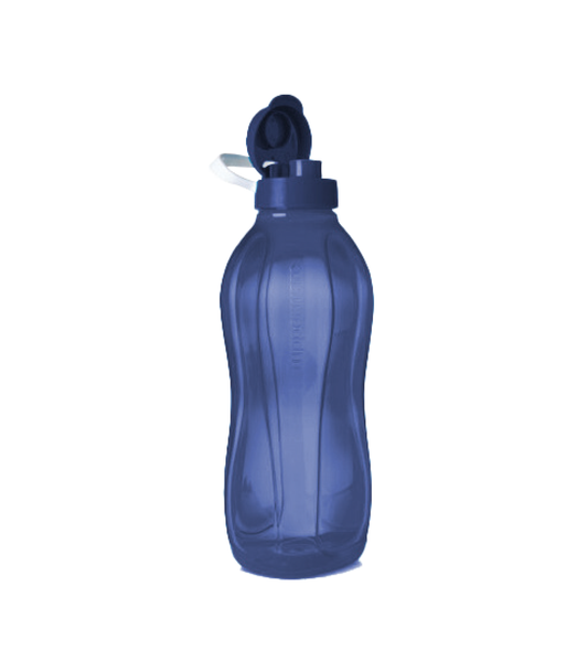 TuppAfrica Eco Bottle 2L, reusable water bottle with a clear design and screw-top lid, ideal for hydration on the go.