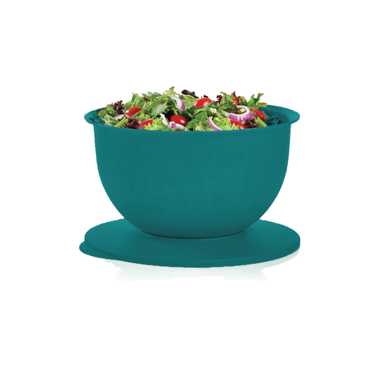 TuppAfrica Inspirations Bowl in 4.3L, white ceramic bowl with decorative patterns, ideal for serving and food preparation