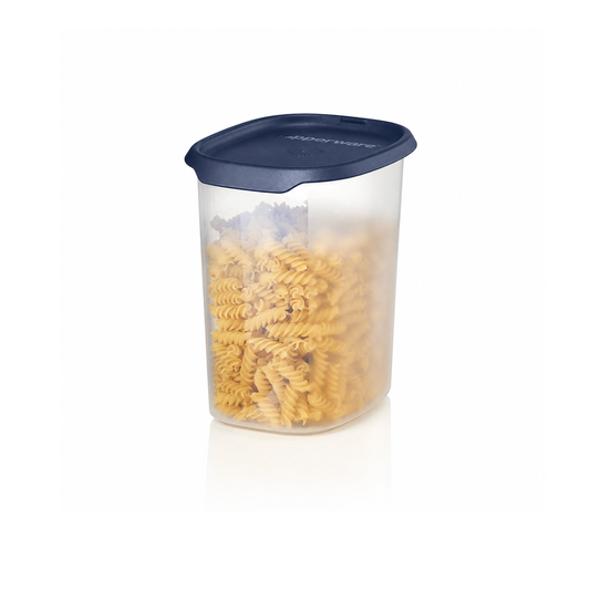 TuppAfrica One Touch Fresh Oval 1.8L plastic container with secure lid for food storage.