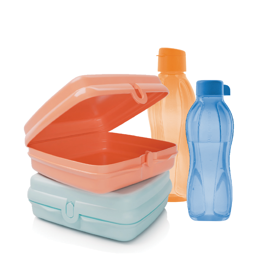 Get the Sandwich Keeper set and 2 x Eco Bottles (500ml)